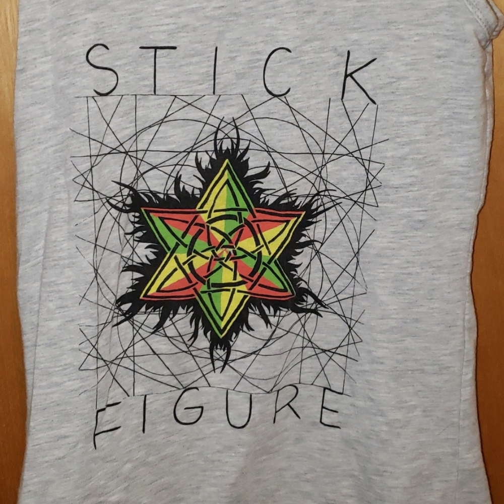 Stick figure band tank top